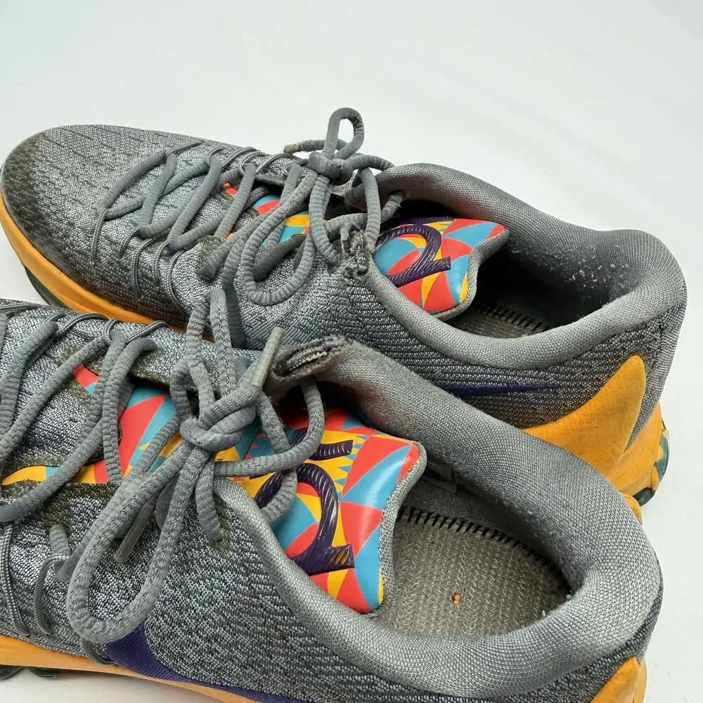 NIKE AIR MAX 2015 Mens 9.5 Gray Orange Multicolor Running Shoes 749375-050